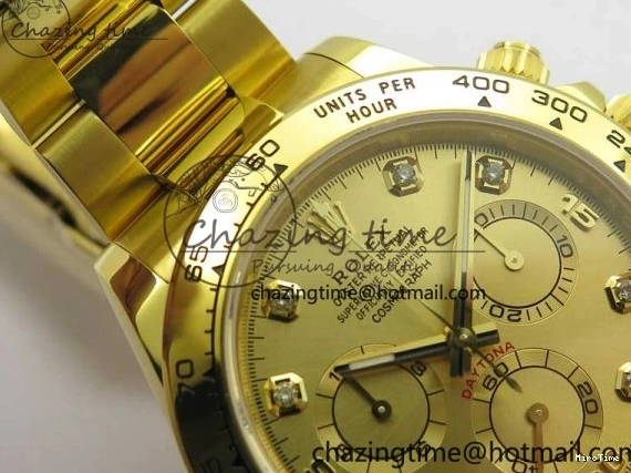 MiroTime 0210 Daytona 116508 YG Noob 1:1 Best Edition 904L YG Case and Bracelet YG Crystal Dial SA MultiPurpose 2628